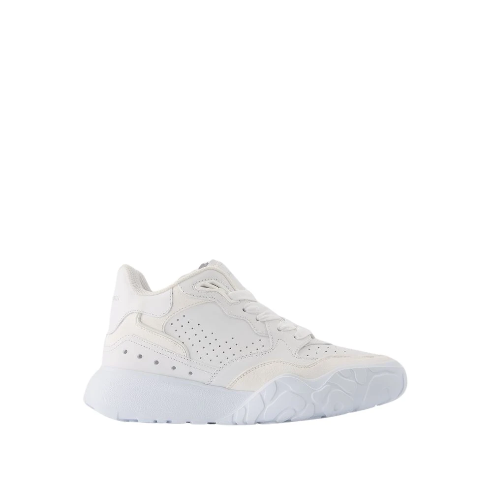 Alexander McQueen Sportieve Leren Tennisschoenen Dames Schoenen Wit