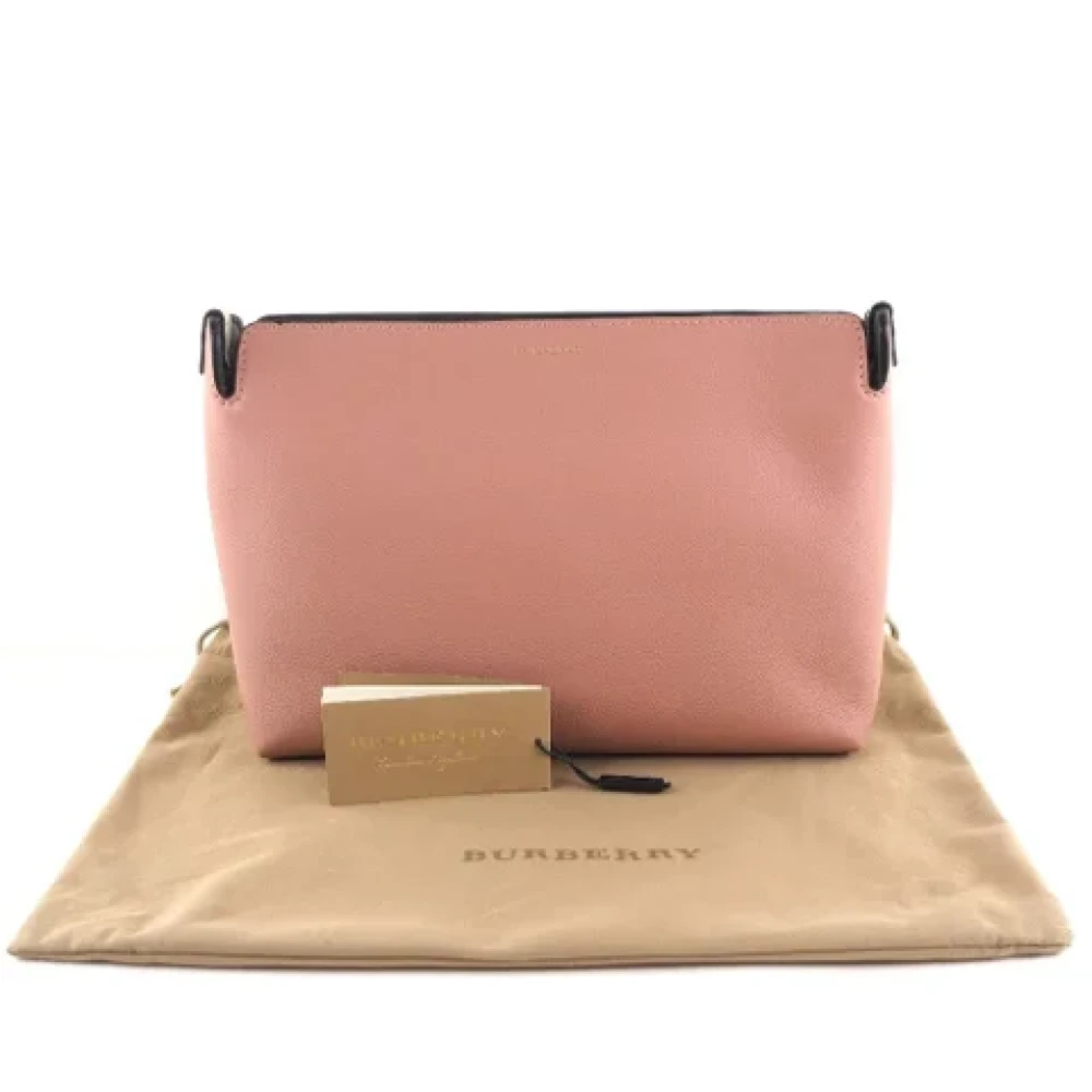 Burberry Vintage Pre-owned Leather clutches Pink Dames