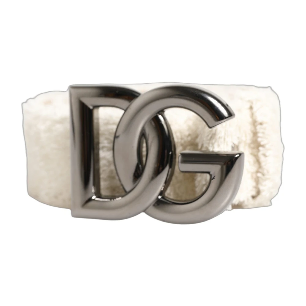 Dolce & Gabbana Mannelijk Wit Accessoires Heren, One Size, Katoen, Tailleriem