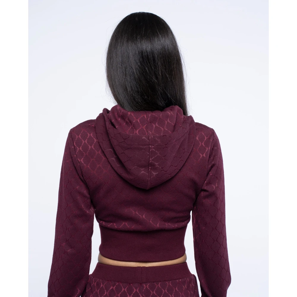 John Richmond Geknipte sweatshirt met rits Red Dames