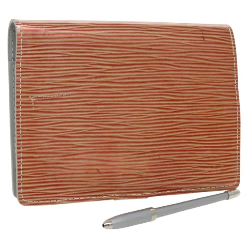 Louis Vuitton Vintage Pre-owned Leather clutches Orange Dames