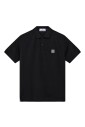 polo-noir-avec-logo-patch-boussole-stone-island