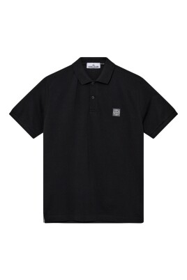 polo-noir-avec-logo-patch-boussole-stone-island