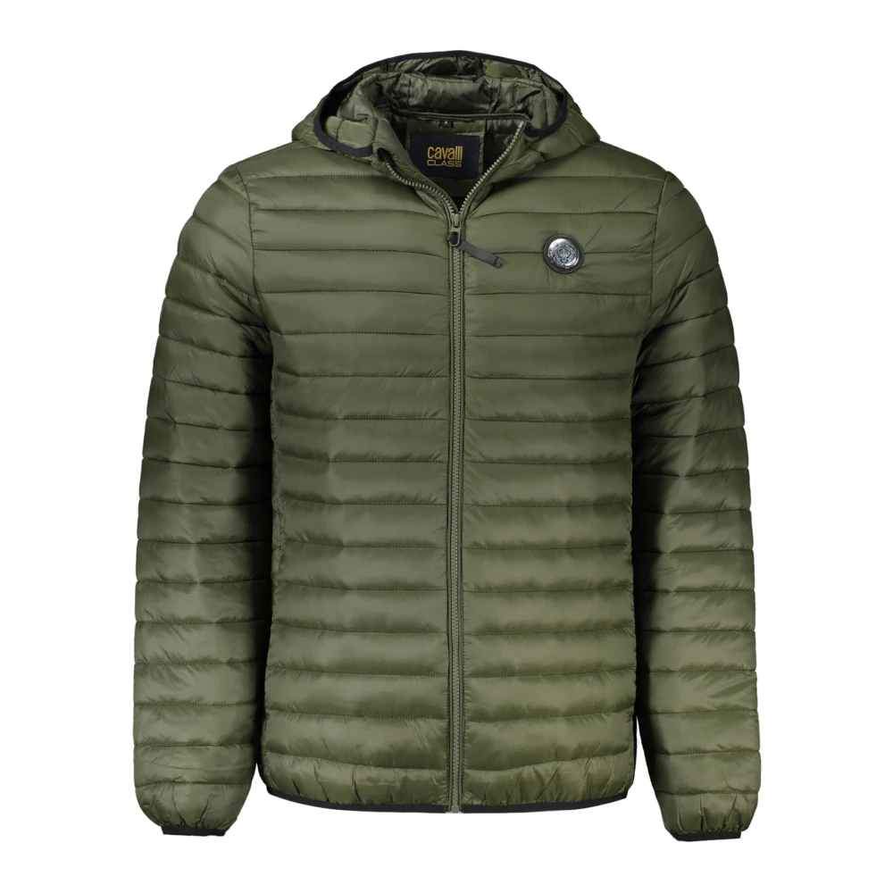 Cavalli Class Men's Green Winter Jackets, 2XL, Long Sleeved Jacket With Hood