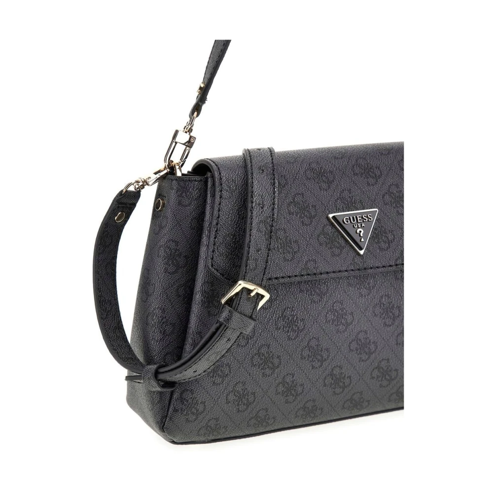 Guess Stijlvolle Schoudertas met Ritssluiting Black Dames