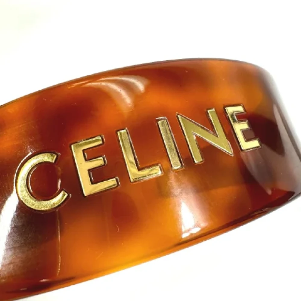 Celine Vintage Pre-owned Fabric hair-accessories Brown Dames