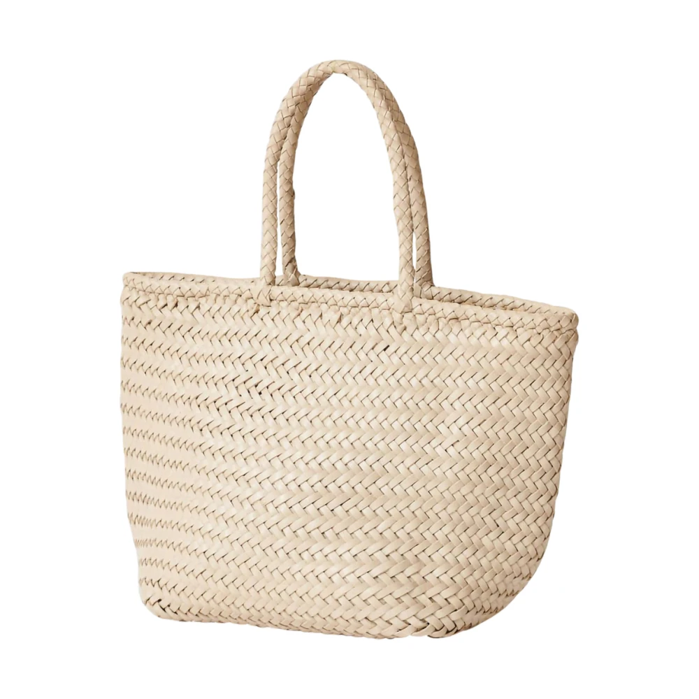 Dragon Diffusion Grace Wit Leren Schoudertas Beige Dames