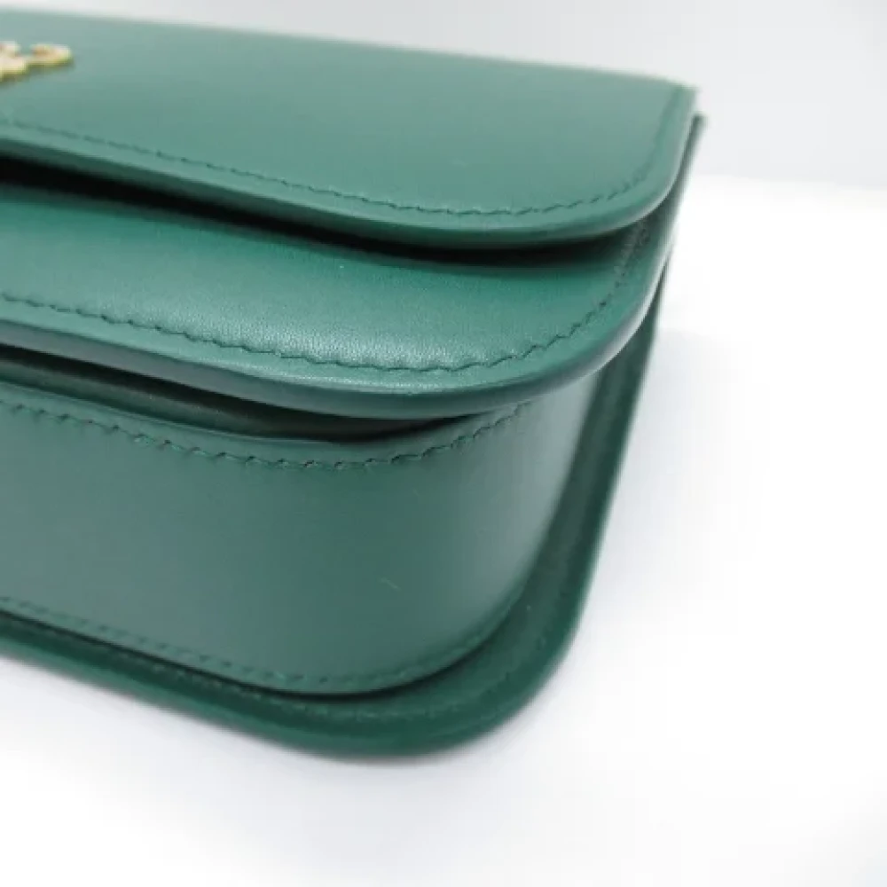 Loewe Pre-owned Leather crossbody-bags Green Dames