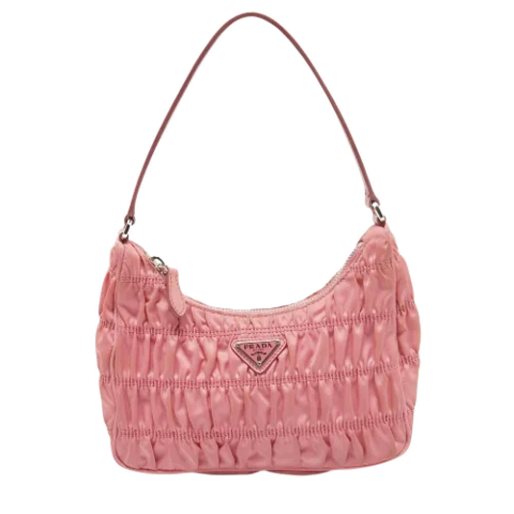 Prada Vintage Pre-owned Leather prada-bags Pink Dames