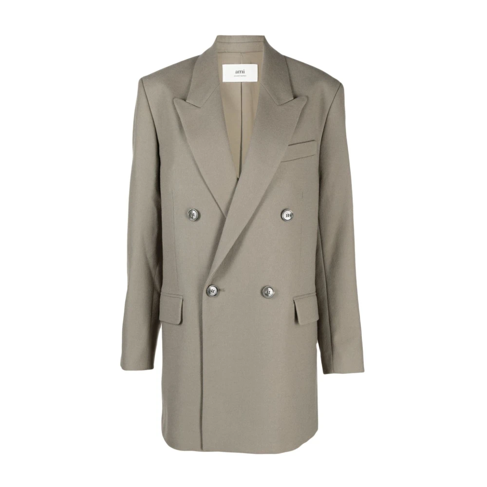 Coats > Double-Breasted Coats - - Ami Paris - Modalova