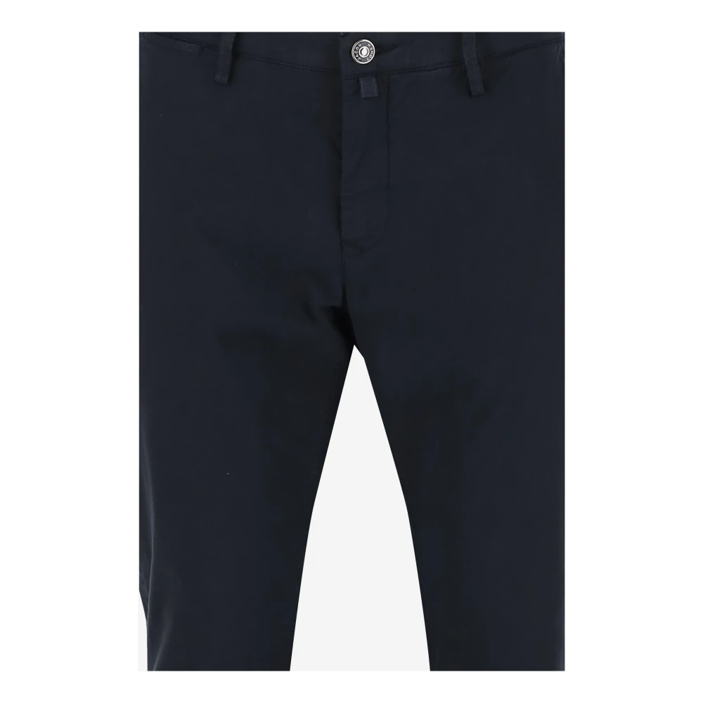Jacob Cohën Stretch Katoen Navy Straight Broek Blue Heren