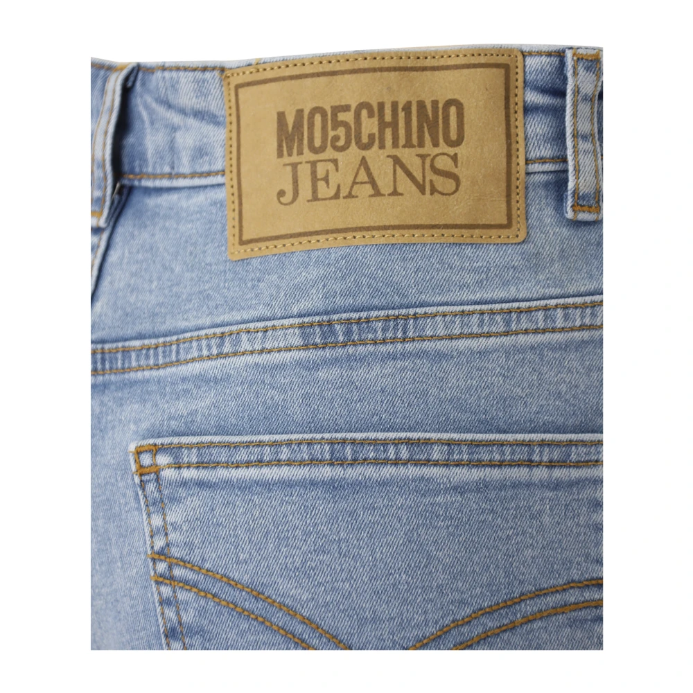 Moschino Klassieke Blauwe Stretch Katoen Jeans Blue Dames