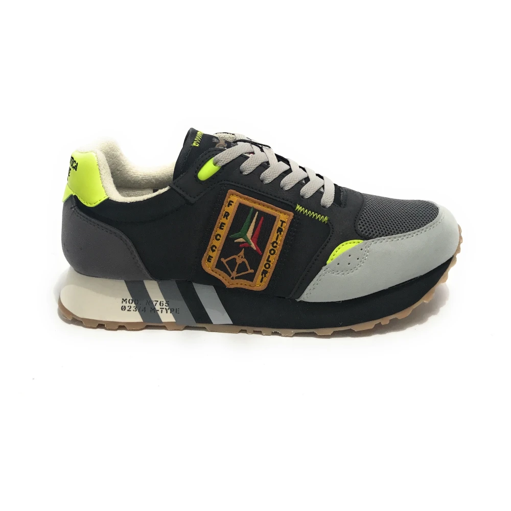 Aeronautica Militare Hombre Negro Zapatos, Talla: 44 Eu