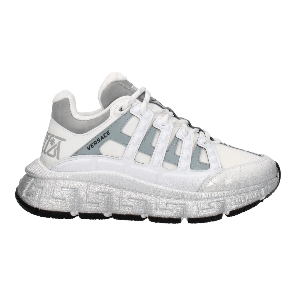 Versace Fabric Athletic Trainers - Female - Sneakers - White - 6 Uk - Shoes