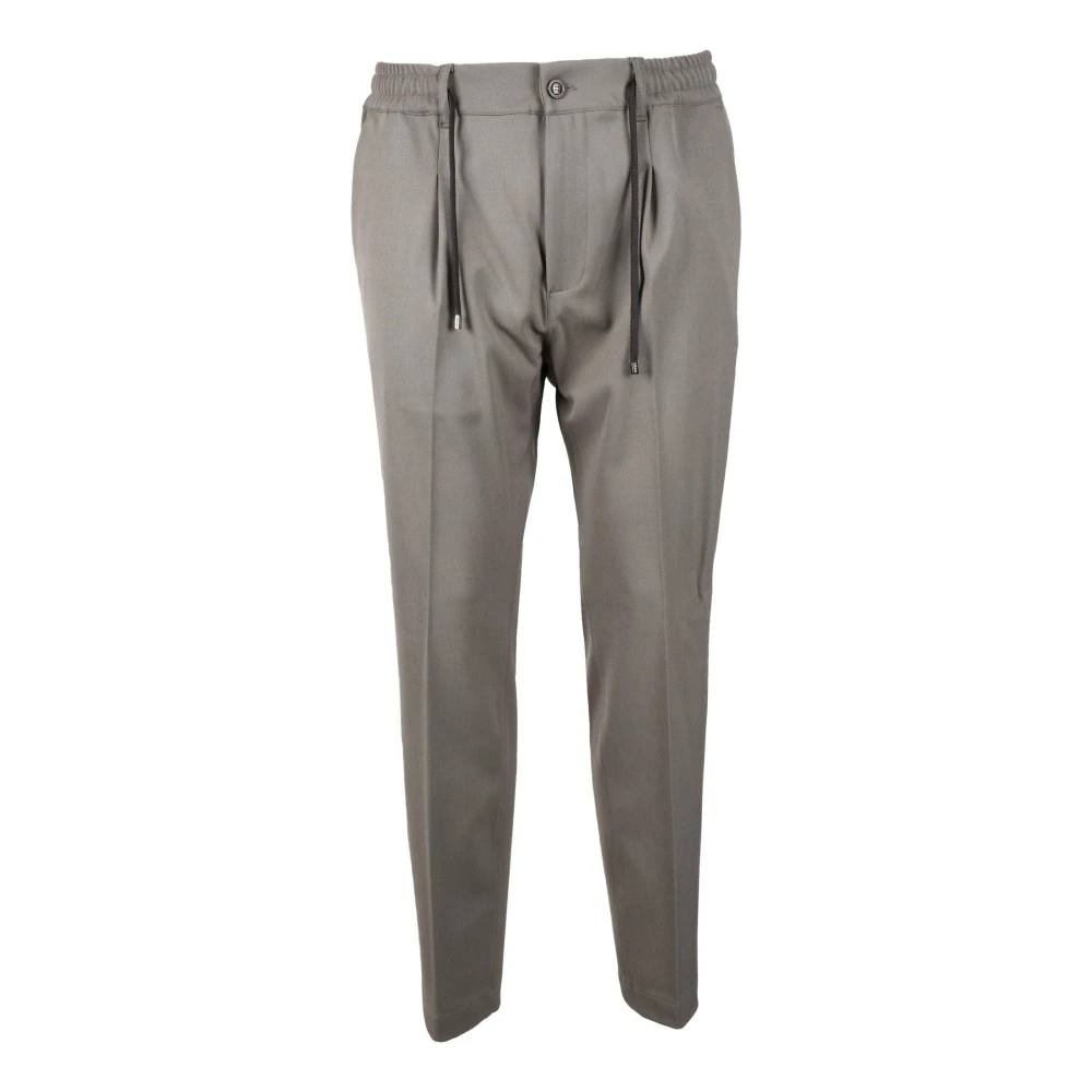 Cruna Elegante Wollen Broek Gray Heren