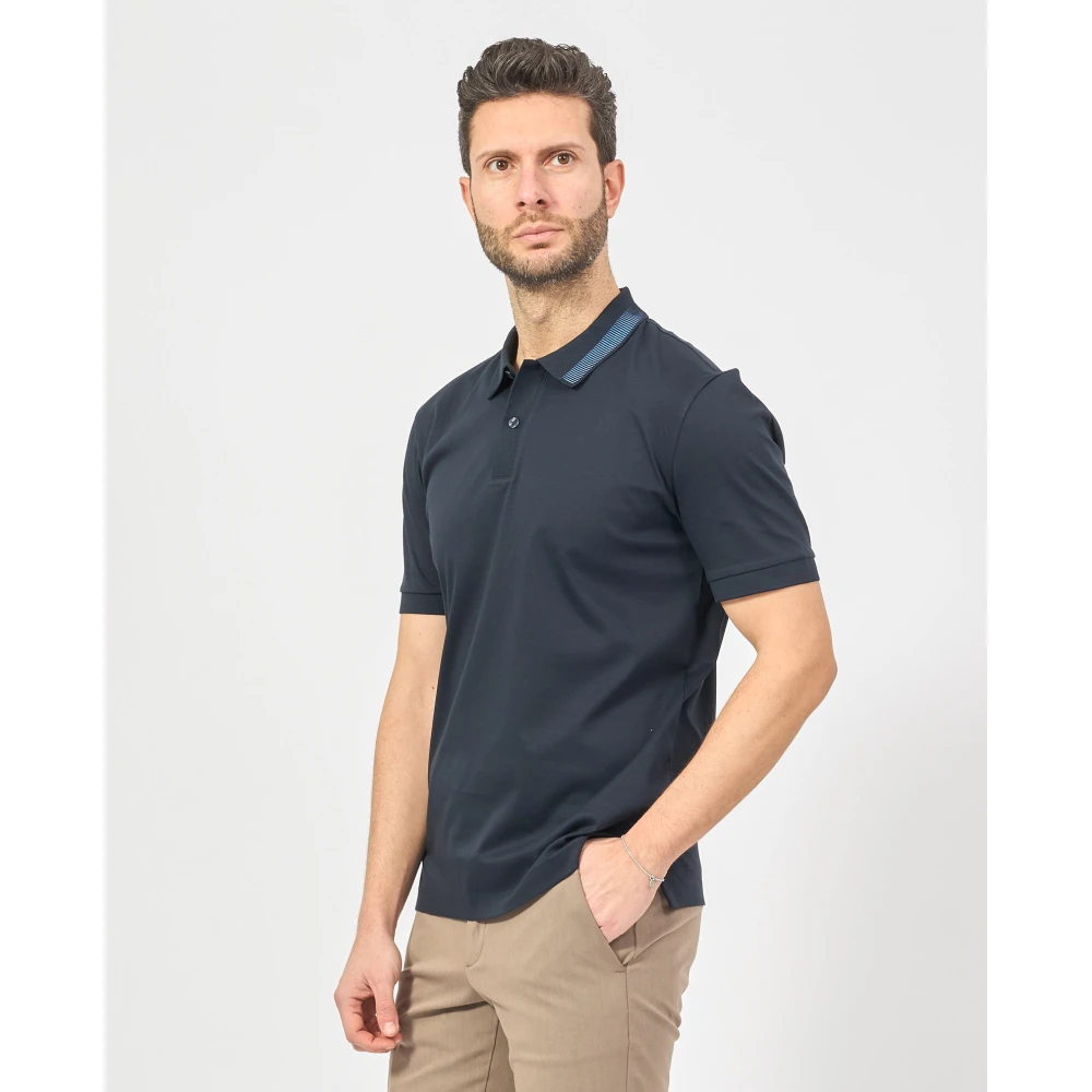 Hugo Boss Blauwe Polo T-shirt Slim Fit Blue Heren