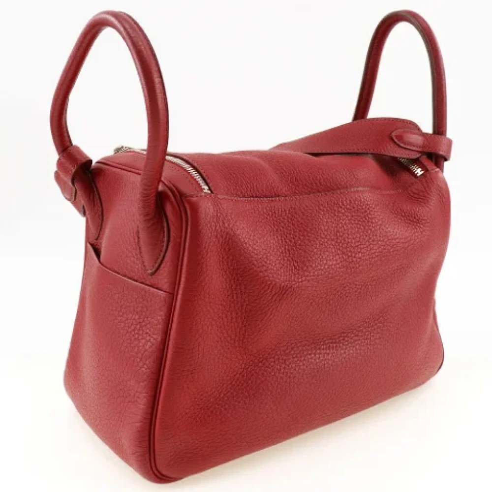 Hermès Vintage Pre-owned Leather shoulder-bags Red Dames