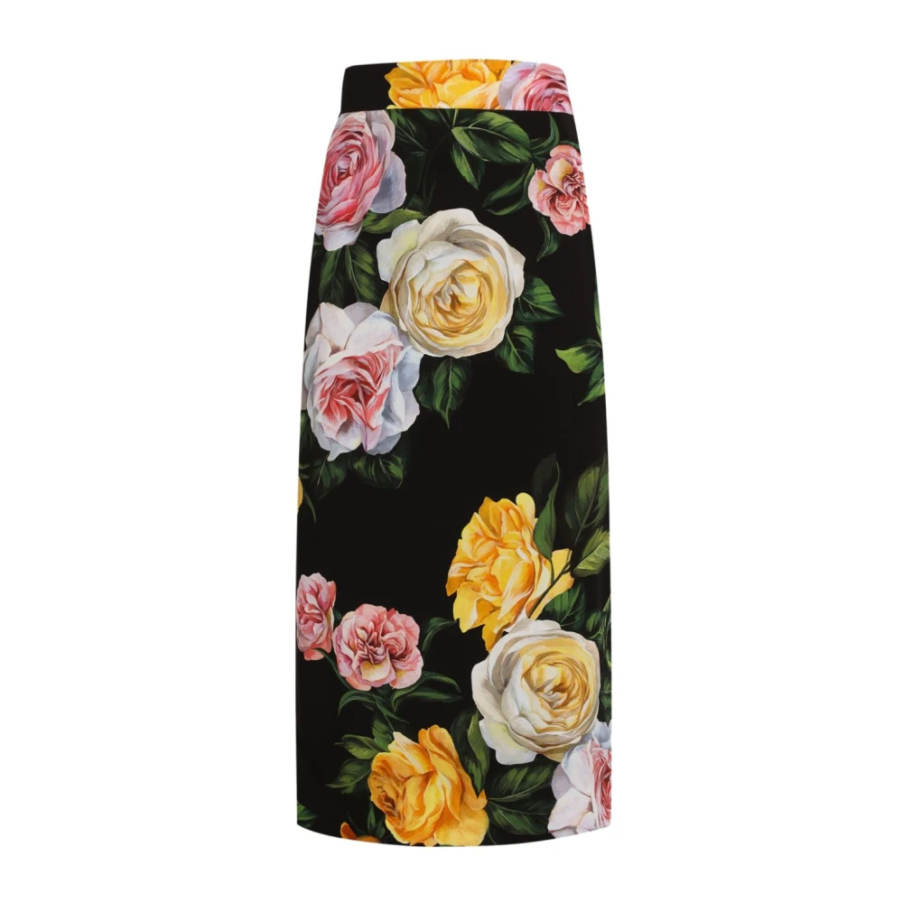 Dolce & Gabbana Hoge Taille Midi Rokken Multicolor Dames