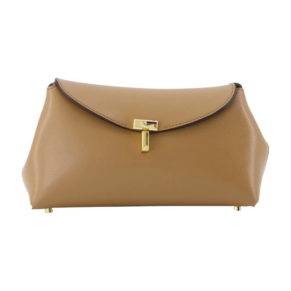 Totême Mini T-Lock Clutch - Female - Clutches - Brown - One Size - Bags