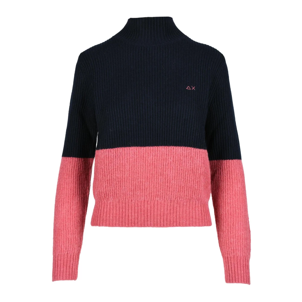 Sun68 Wolmix Gebreide Trui Multicolor Dames