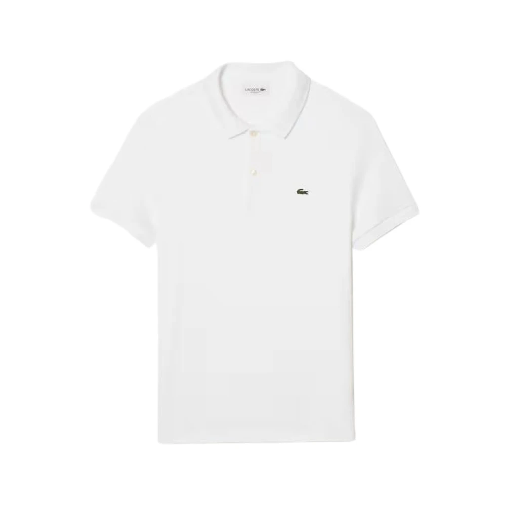 Lacoste White Short Sleeve Polo Shirt With 2 Buttons - Male - Polo Shirts - 2XL - Tops