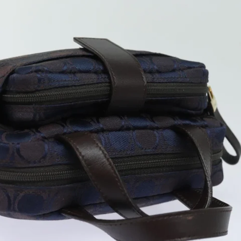 Salvatore Ferragamo Pre-owned Canvas handbags Blue Dames