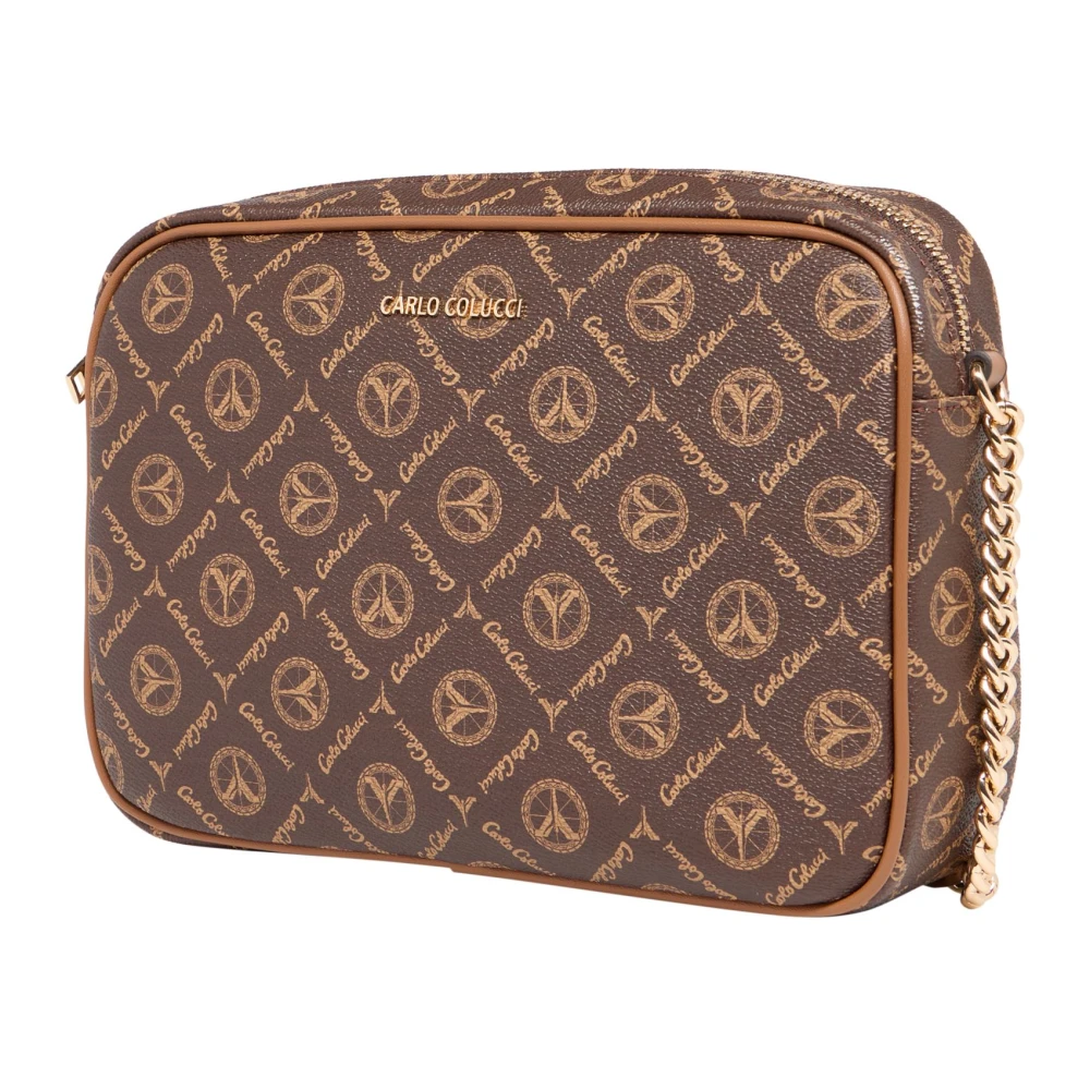 carlo colucci Handtas met Logoprint Brown Dames