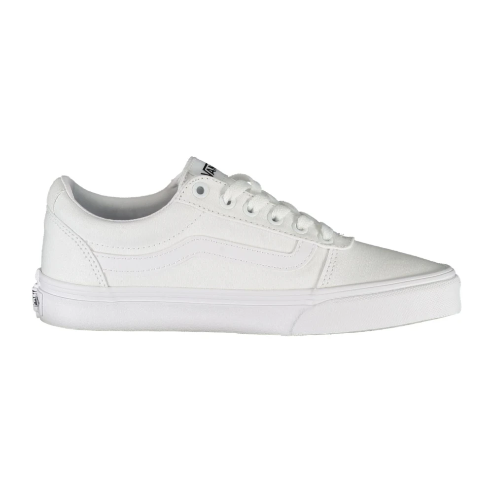 Vans Women's White Sporty Lace-Up Sneakers With Contrast Details