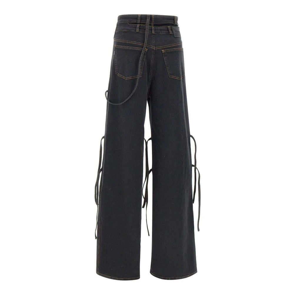 Ottolinger Handtekening Wrap Denim Jeans Gray Dames