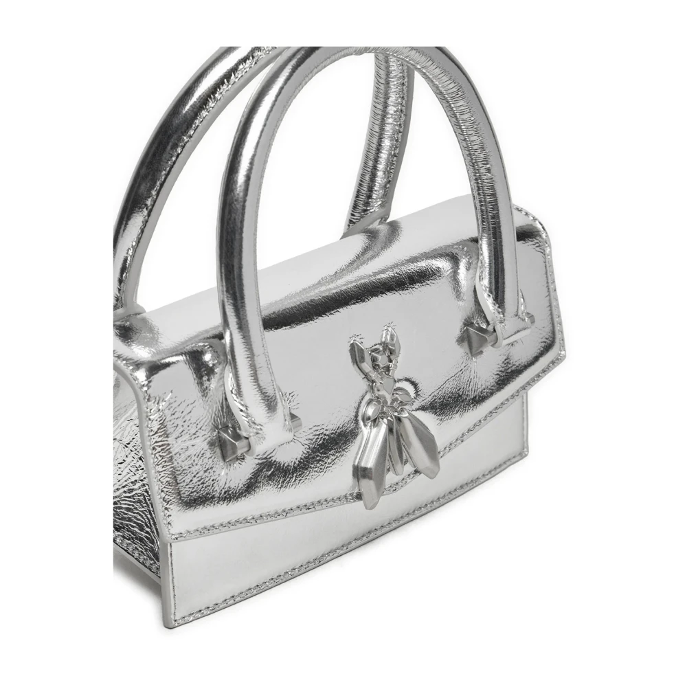 PATRIZIA PEPE Zilveren Fly Bamby Handtas Gray Dames
