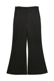 Sort By Malene Birger Amora High Waisted Trousers Black Bukse