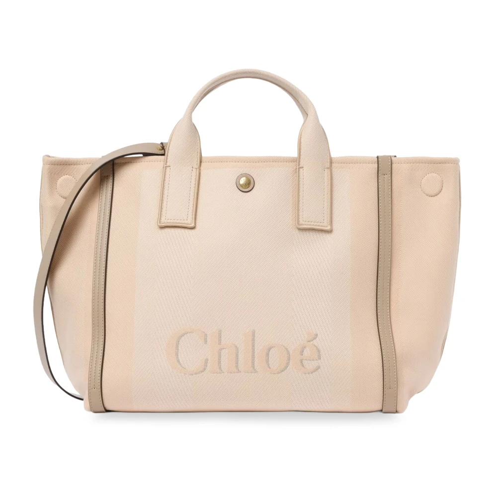 Chloé Women's Beige Carry Tote Bag