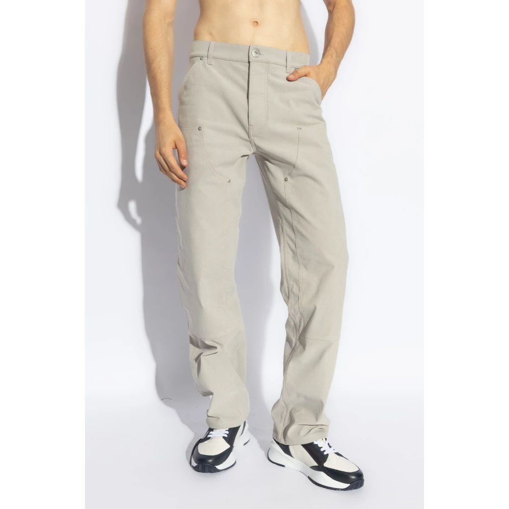 Salvatore Ferragamo Straight-leg broek Gray Heren