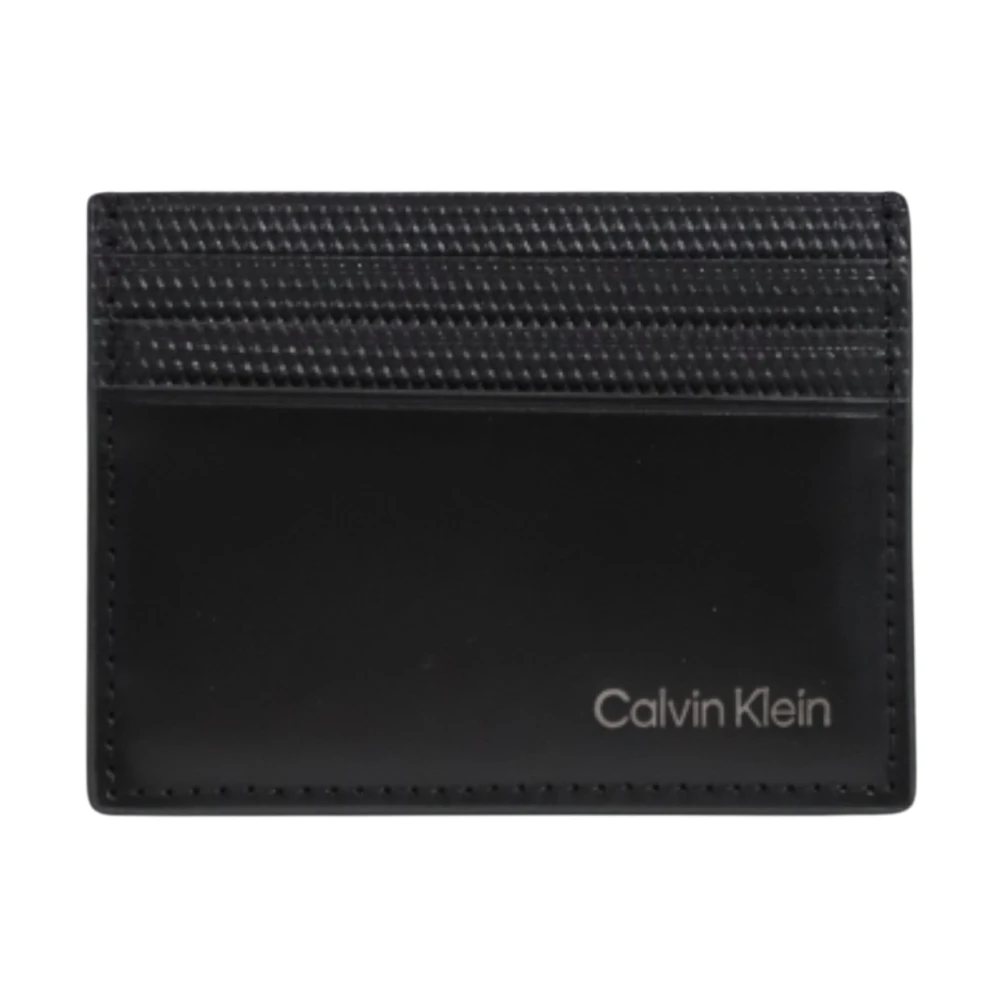 Calvin Klein Herren Portemonnee Herfst Winter Collectie Leer Black Heren