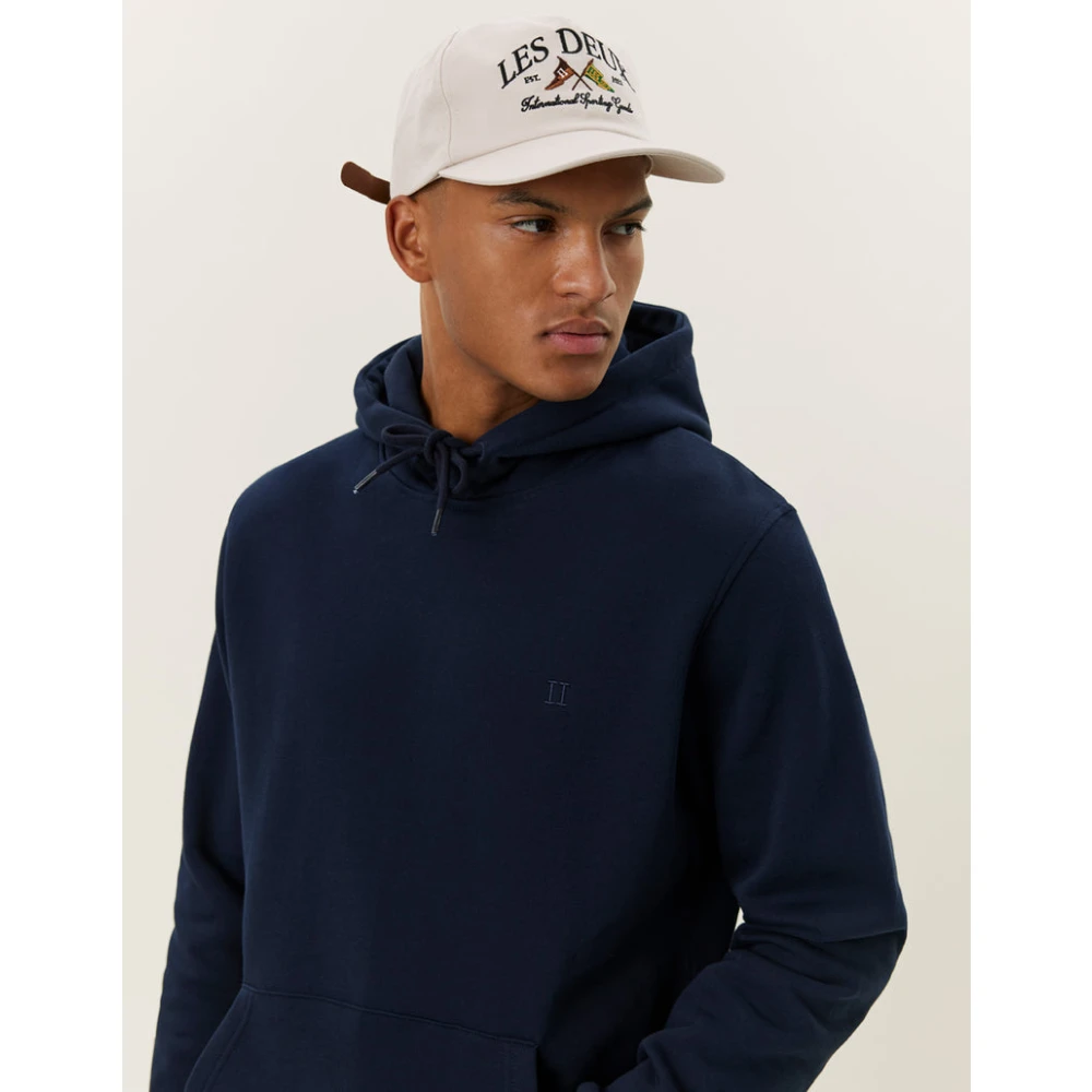 Les Deux Tonal Hoodie Dark Navy Man Blue Heren