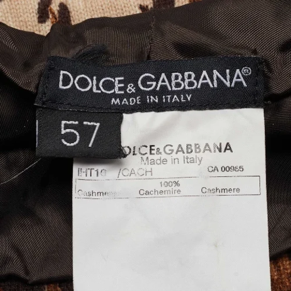 Dolce & Gabbana Pre-owned Cashmere hats Brown Dames