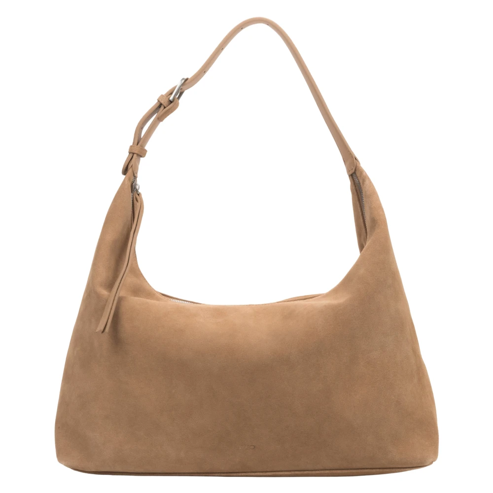 Estro Women's Beige Spacious Shopper Bag, Shoulder Bags, One Size, Bags