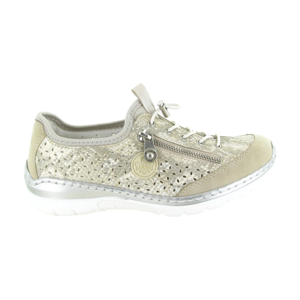 Rieker Chaussures L0355 Dames Schoenen Beige