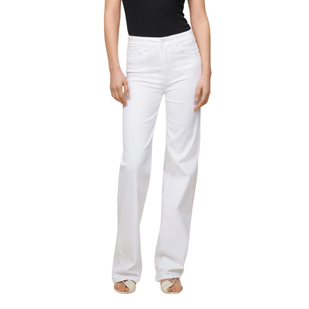 Lois Palazzo Style Jeans White Dames
