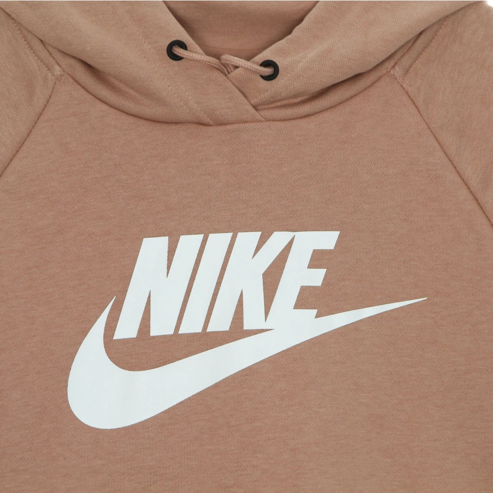 Nike Rose Whisper Hoodie met Kangoeroezak Brown Dames