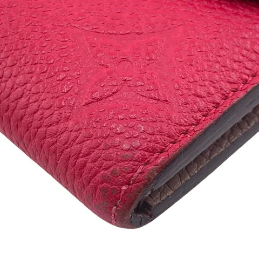 Louis Vuitton Vintage Pre-owned Leather wallets Pink Dames