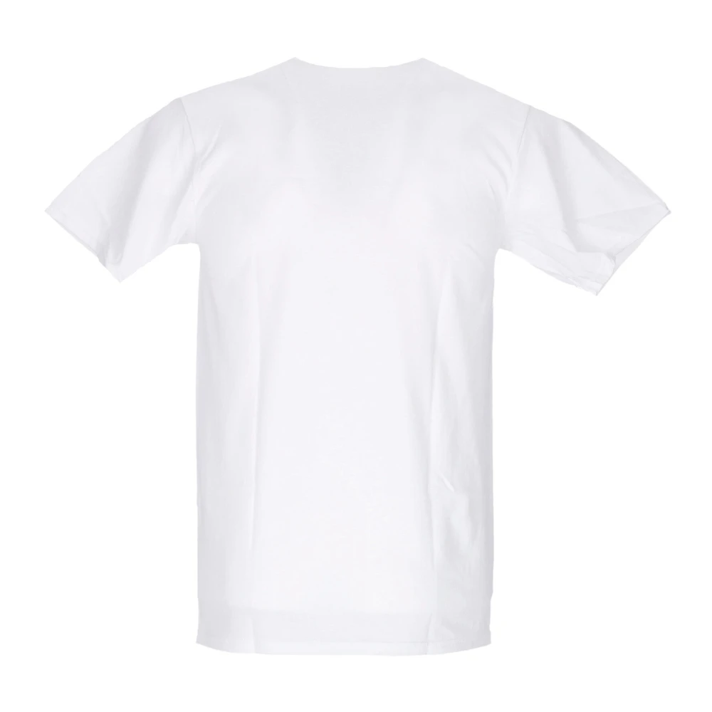 HUF Witte Heren Tee met Front Print White Heren