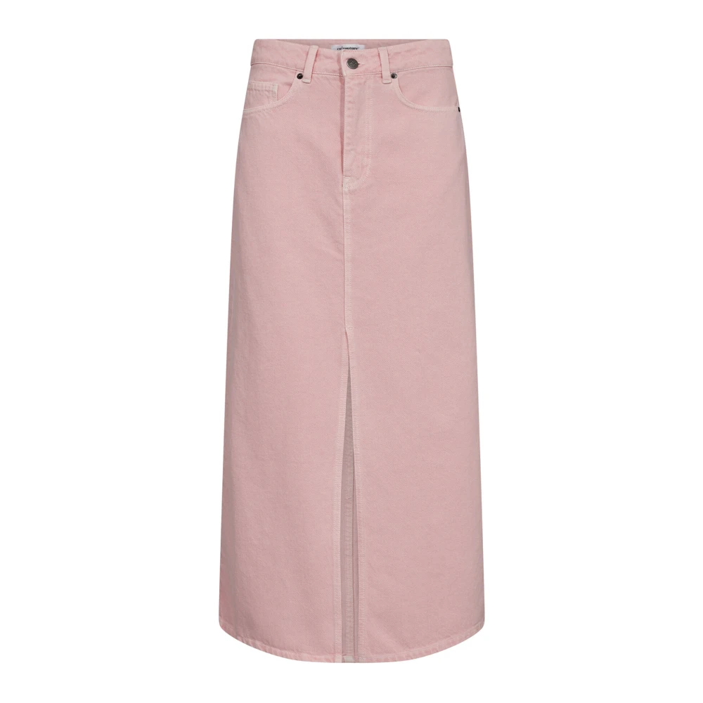 Co'Couture Elegante Midi Split Rok Bubblegum Pink Dames