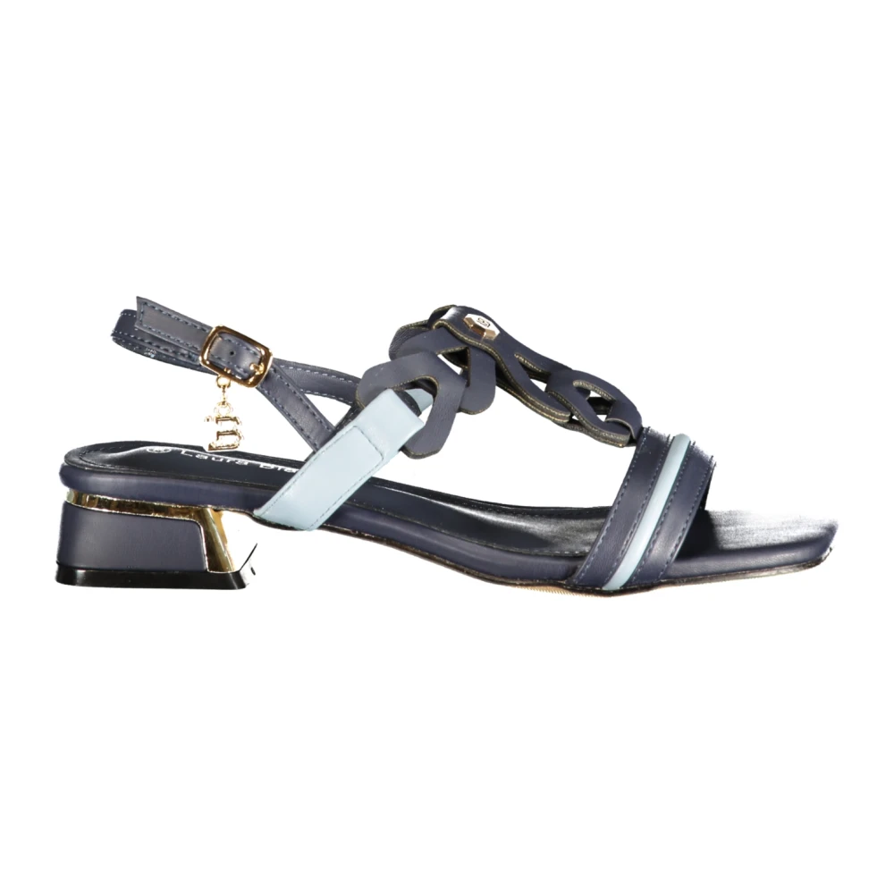Laura Biagiotti Blue High Heel Sandals, Female, 6 Uk, Sandal With Adjustable Ankle Strap