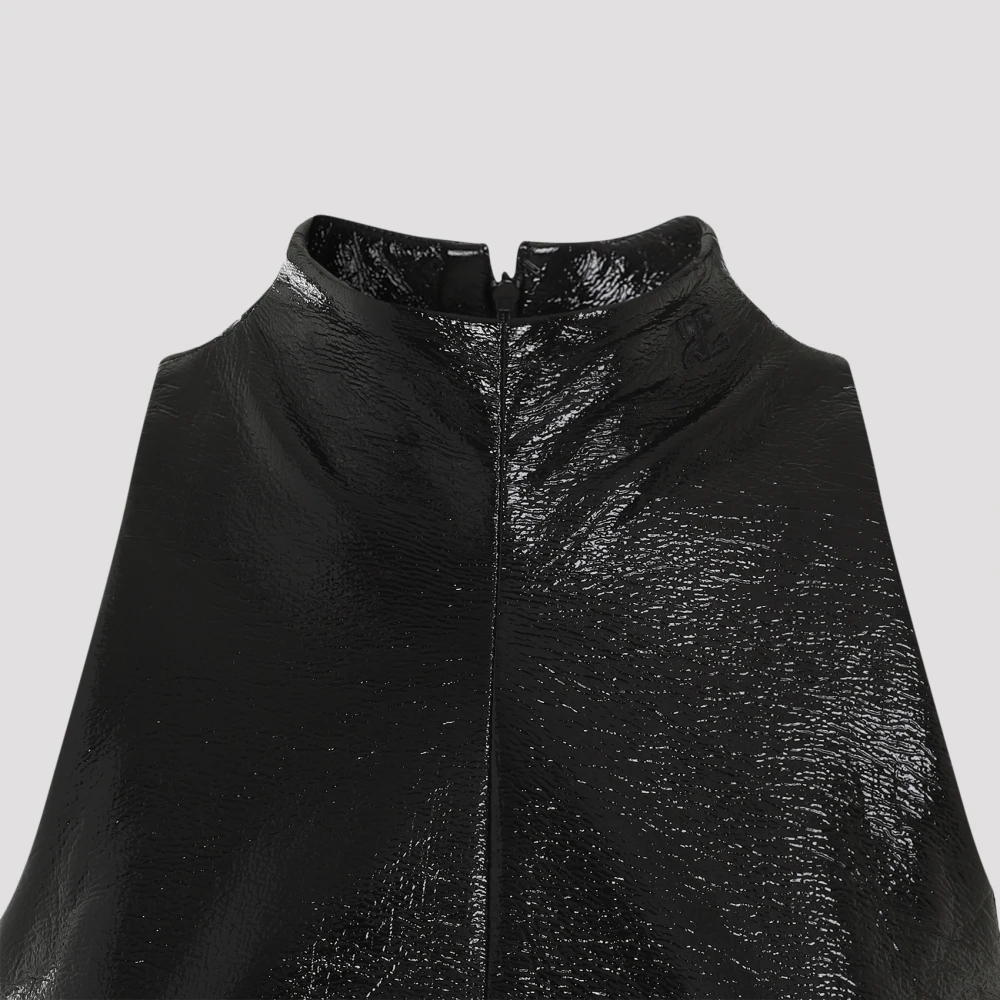 Courrèges Zwarte Jurk Aw24 Dameskleding Black Dames