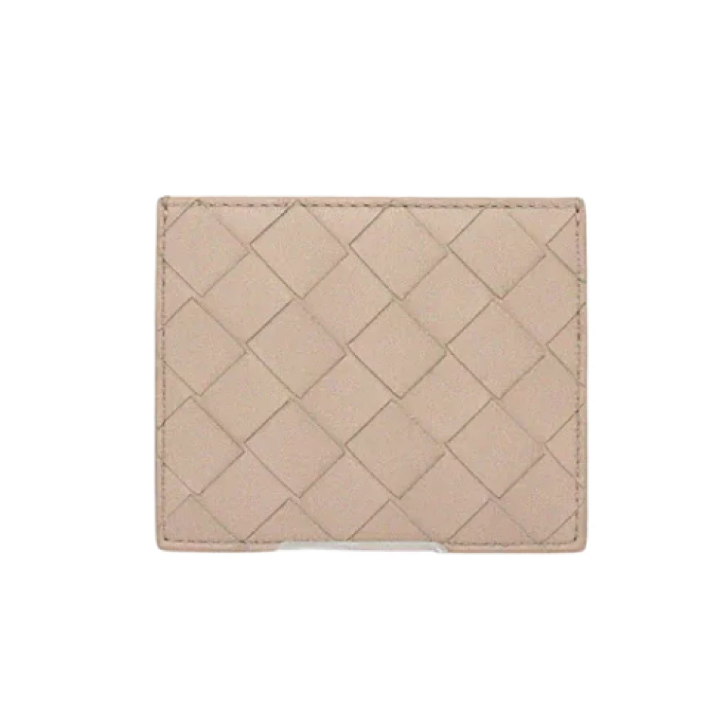 Bottega Veneta Vintage Pre-owned Leather wallets Beige Heren