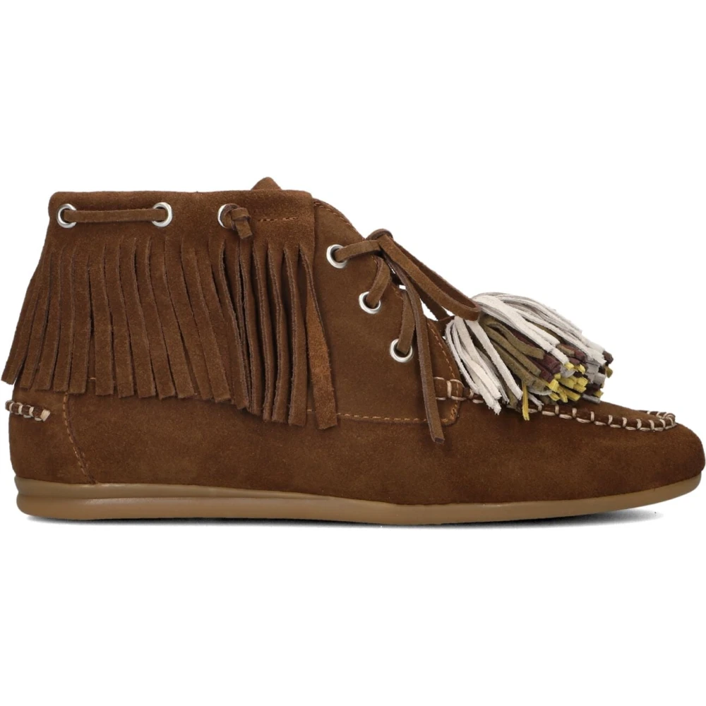 Toral Kvinno Brun Skor Dam, 38 Eu, Mocka, Stiliga Cognac Mocka Ankelboots