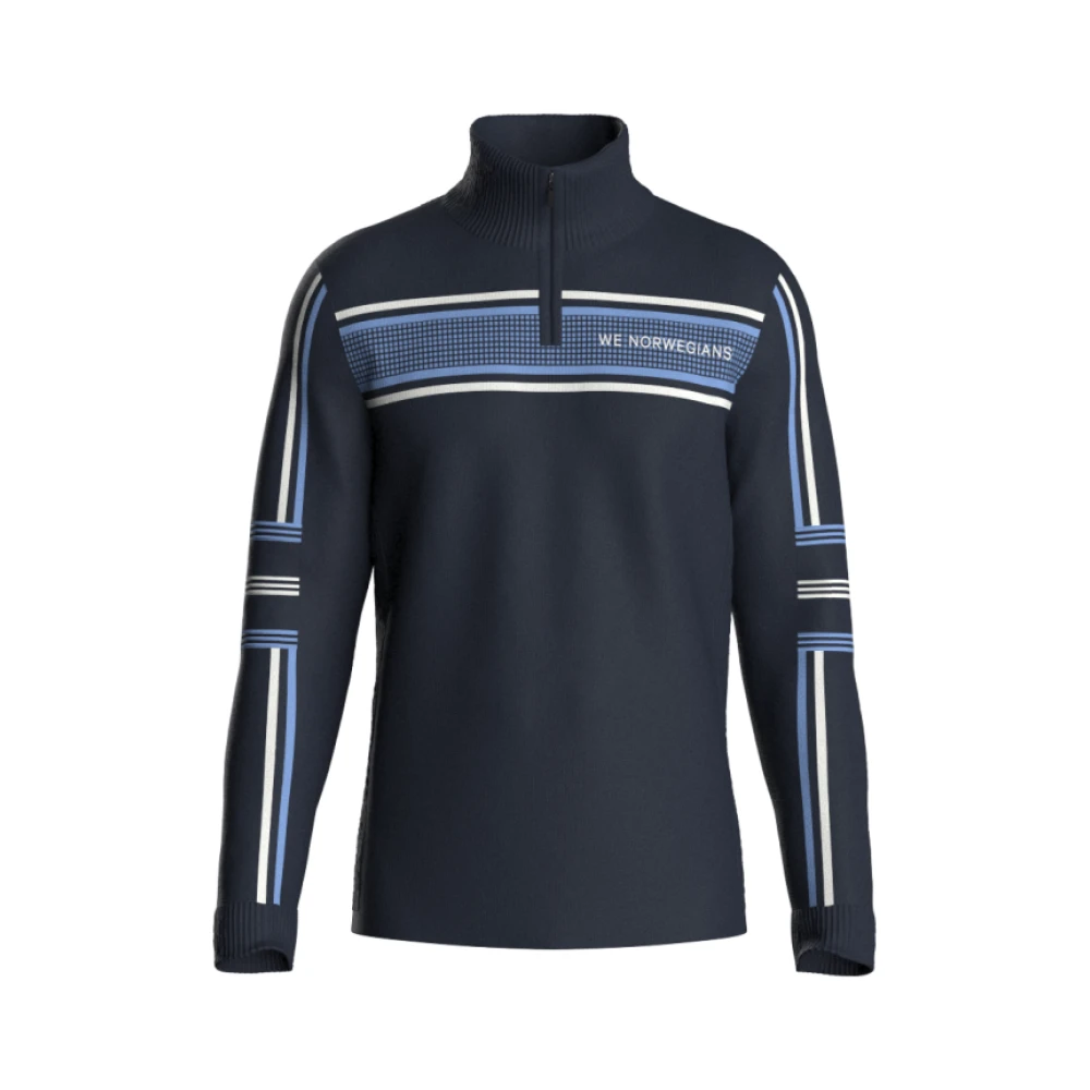 Retro Ski Sweater Navy Blue