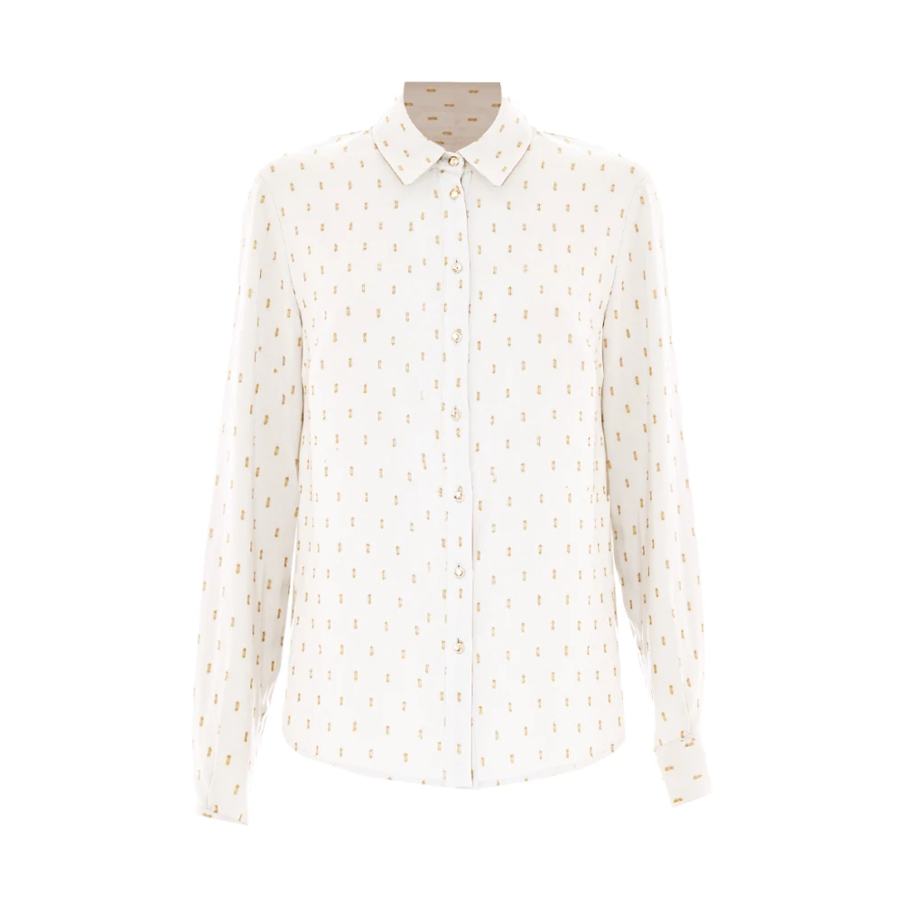 Kocca Viscose Shirt Phoryan Model Chic Look White Dames