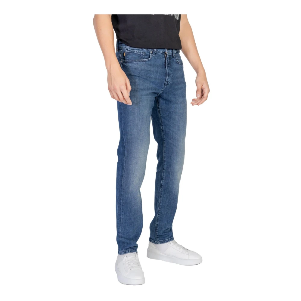 Hugo Boss Blauwe Slim Fit Gewone Jeans Blue Heren